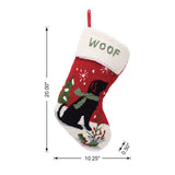 Oak PLUS 20"L Hooked Dog Stocking