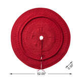Oak PLUS 52''D Knitted Acrylic Red Christmas Tree Skirt
