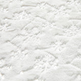 Oak PLUS 48"D White Plush with Snowflake Christmas Tree Skirt