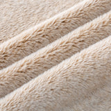 Oak PLUS 48"D Milk Coffee Brown Faux Rabbit Fur Christmas Tree Skirt
