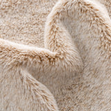 Oak PLUS 48"D Milk Coffee Brown Faux Rabbit Fur Christmas Tree Skirt