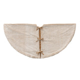 Oak PLUS 48"D Milk Coffee Brown Faux Rabbit Fur Christmas Tree Skirt