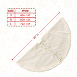 Oak PLUS Oversized White Faux Rabbit Fur Christmas Tree Skirt