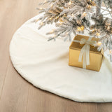 Oak PLUS Oversized White Faux Rabbit Fur Christmas Tree Skirt